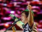 Samuel era pura empolga��o no show do Skank