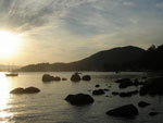 Praia do Sambaqui, preferida de Cinthia Merlo