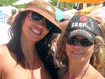 Em Jurer internacional, Eu (Daiane) de biquine vermelho e minha melhor amiga Ftima 