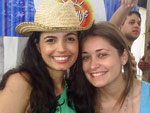 Vanessa Marocco, de Chapec/SC e Emanuelle Arajo, vocalista da Banda Moinho