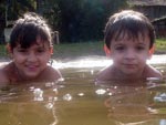 Bernardo e Sara em Ibraquera 