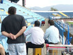 Equipe de produo acompanha as gravaes 