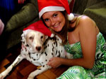 Molly e Jssica no Natal de 2008