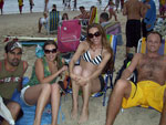 Os namorados Bento e Gisele curtindo o show de Fernanda Porto, com os amigos Vnia e Fagner, na Brava  (foto enviada: 23/01/09)