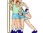 Alongue-se sempre antes e depois de comear os exerccios