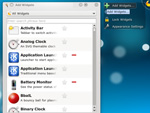 KDE ganhou vrios Widgets para o desktop