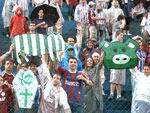 Torcida do Caxias provoca os torcedores do Juventude