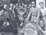 Festa brasileira na Cidade do Mxico, aps a conquista do campeonato pan-americano de futebol, em 1956. Cndido Norberto estava l