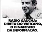 Reproduo de um anncio sobre a cobertura da sucesso de Joo Paulo I feita pela Rdio Gacha