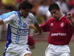O meia em amistoso pelo Inter B contra o Lajeadense, em 2004