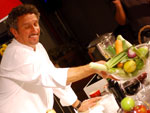 A descontrao do chef Bassoleil foi um dos pontos altos do workshop