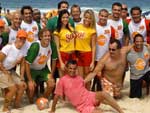 Jogadores do duelo de futebol com o juiz Margarida