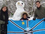 &quot;Realmente a nevasca parou Londres hoje. Ficamos ilhados em nosso bairro porque nenhum meio de transporte pblico funcionava. Famlias saram s ruas para brincar na neve e construir bonecos&quot;