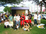 Alm das palhaas, teve feira de doao de animais no point dos pequenos