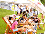  beira da Lagoa da Conceio, o pblico assistiu a regata Match Race