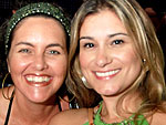 Fabiana Oliveira e Beatriz Cavalheiro mostraram muita simpatia e alegria  