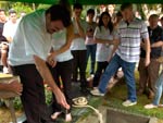 O enterro ocorreu no Cemitrio da Igreja Luterana, no Centro de Blumenau
