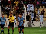 Ao final da partida, o Veranpolis comemorou os 3 gols, que o levaram  vitria, contra apenas um do Grmio, marcado por Jonas, no segundo tempo