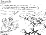 Charge de Sampaulo que faz parte do livro 40 anos de Humor