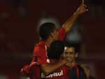 Com o gol, o time do Inter ganhou fora para buscar a virada