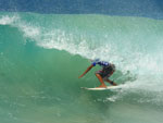 Tubo do paulista Filipe Toledo, que aos 13 anos de idade se tornou o mais jovem a vencer uma bateria do Hang Loose Pro Contest
