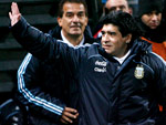 Frana 0x1 Argentina – O tcnico da seleo argentina, Diego Armando Maradona