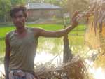 A vida no campo na vila Klowimari Khalashi, em Khulna, Bangladesh