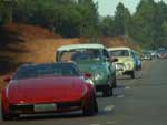 Os carros percorreram 110 quilmetros, saindo do quilmetro 80 da Freeway