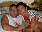 Alejandra e Alejandro (casal) nas f�rias em Bombinhas 