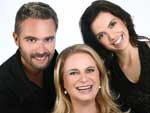 Leonardo Pedron, Cristina Paul e Vivian Drehmer, autores da Vranda de Joie