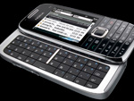 Nokia E75  um slider com teclado QWERTY completo, HSDPA, Wi-Fi e A-GPS 