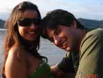 Sheila e Diego curtindo a Lagoa da Concei��o em Florian�polis