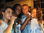 Ontem Preta Gil fez estria na ala de canto do bloco &quot;As guas&quot;