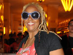 Sorridente, Sandra de S curtiu o Carnaval carioca