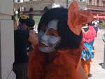 Murgas: grupos teatrais que se apresentam pelas ruas uruguaias. So personagens tpicos do Carnaval do pas