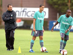 A equipe Tricolor treinou finalizaes