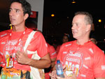 Luiz Fernando Guimares curtiu com amigos o animado Carnaval do camarote da brahma na Sapuca