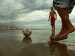 Sbado  dia de futebol na beira d apraia de Capo da Canoa