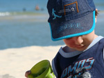 Joo Pedro na praia