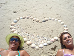 Rosana e Rosimare na praia do Campeche