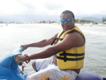 Este  o amor da Minha vida andando no Jet ski da famlia pela primeira vez, depois de ficar um ano na oficina para concerto 