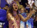Luma de Oliveira foi a rainha de bateria da Portela, no RJ