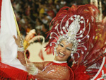 A porta-bandeira da Imperadores do Samba