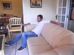 Mano, como ficou conhecido, relaxa em casa