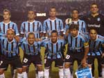Time do Grmio posa para a foto antes da estreia