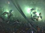 Torcida recebe o time com bonita festa