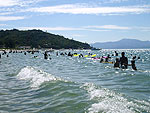 Para Wilson, Praia da Lagoinha tem mar calmo e gua morna