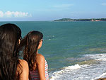 Giovanna e Paola, na Praia da Pipa, RN