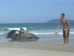 Rafael e Tharles na Praia de Palmas 
