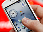 A Vodafone exibir o HTC MAgic, novo celular com a plataforma Android, do Google